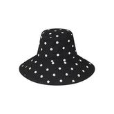 Holiday Bucket - Polka Dot Black