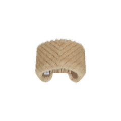 Chevron Beanie Band - Cappuccino