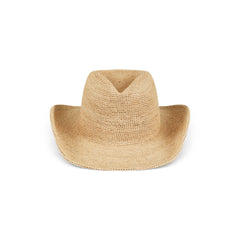 Raffia Western Fedora