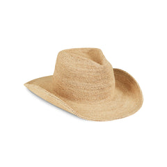 Raffia Western Fedora